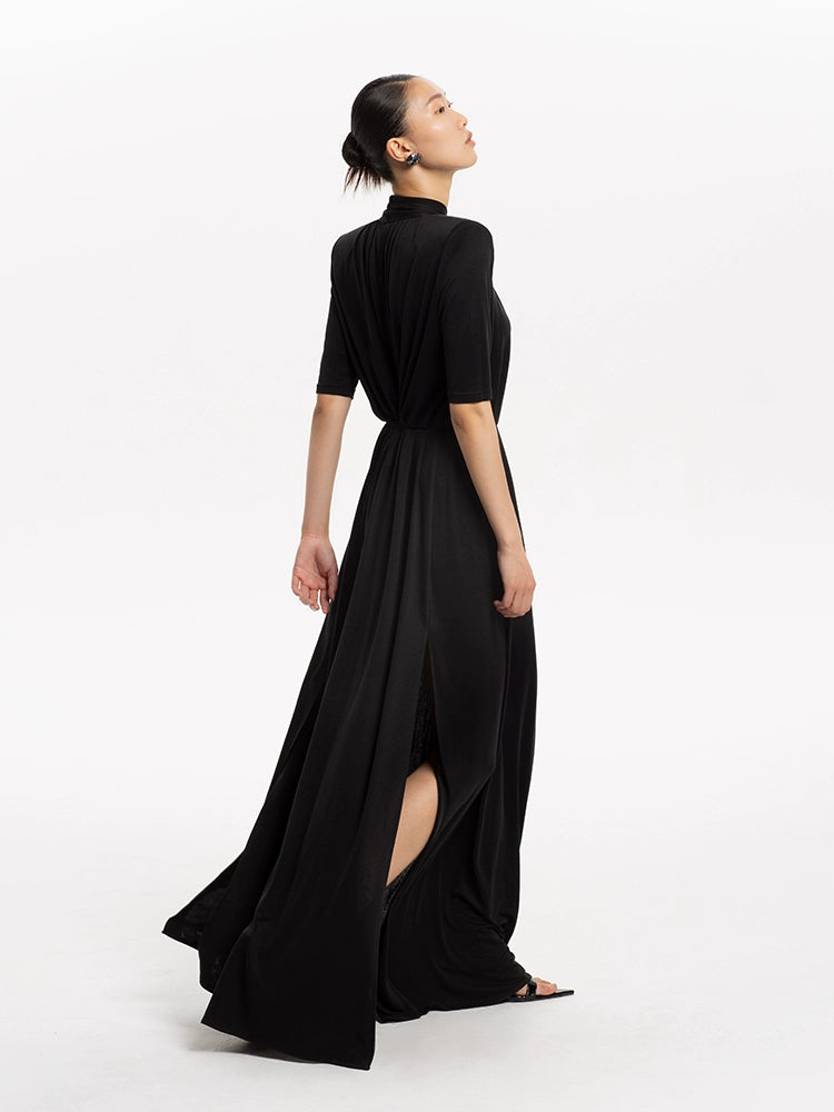 long sleeve flowy maxi dress